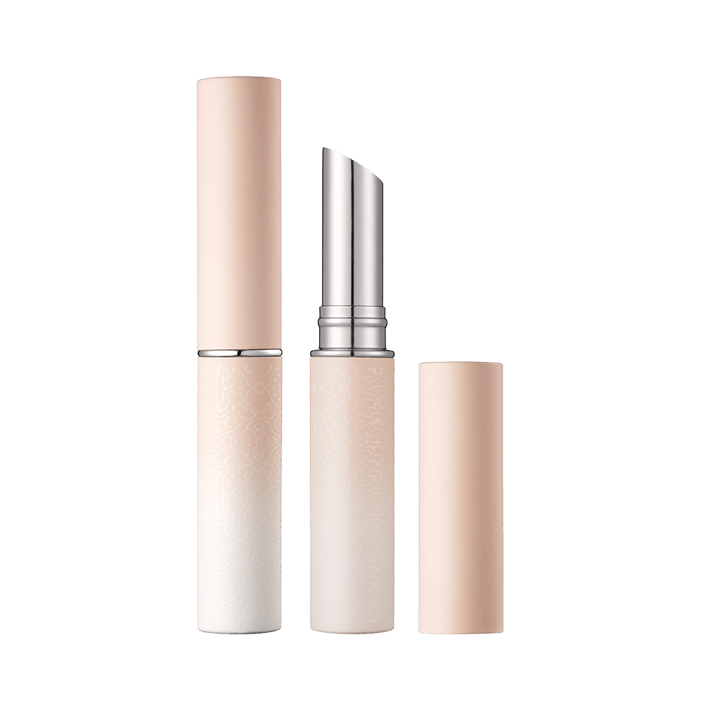 Contenedor de barra de labios de aluminio redondo delgado