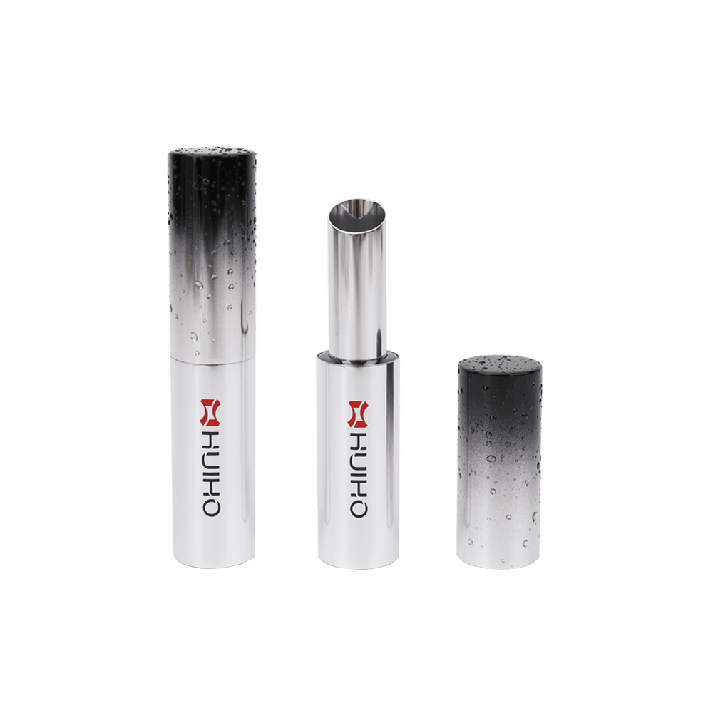 Tubo de lápiz labial plateado degradado Contenedor HL8237